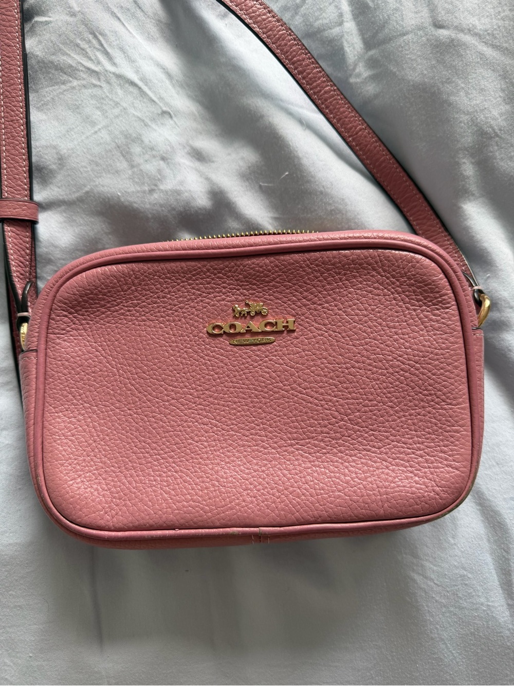 Coach pebble leather pink Jamie bag